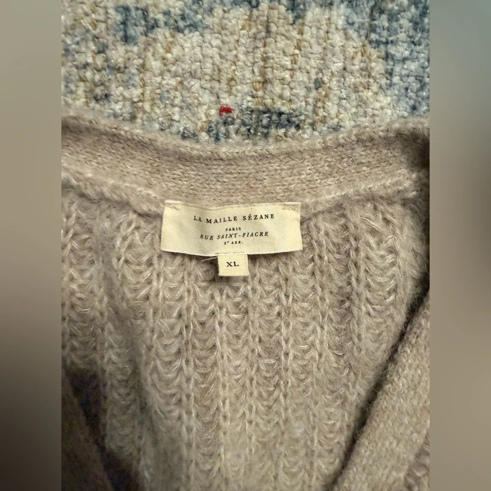 Sézane Basile Cardigan in Light Beige XL Pristine Condition - Picture 4 of 7